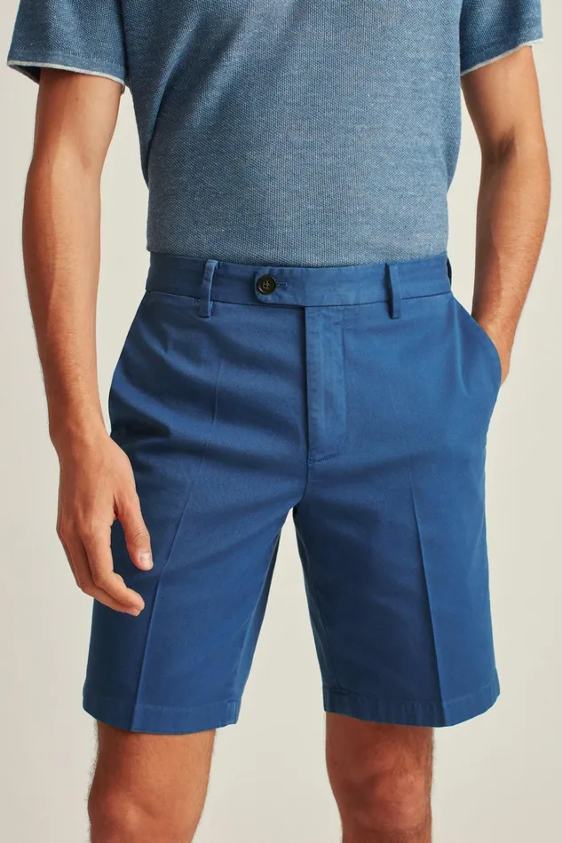 Men Chino Shorts Bonobos Italian Stretch Chino Shorts True Blue