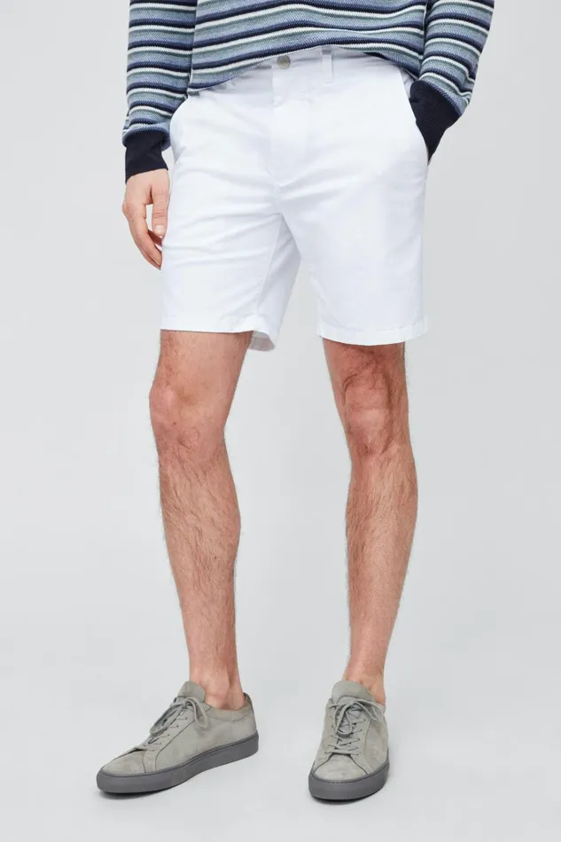 Men Chino Shorts Bonobos Stretch Washed Chino Shorts Bright White