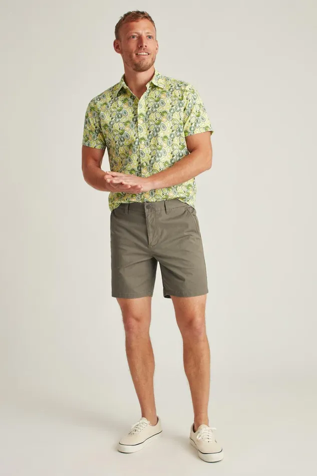 Men Chino Shorts Bonobos Stretch Washed Chino Shorts Maple Bark