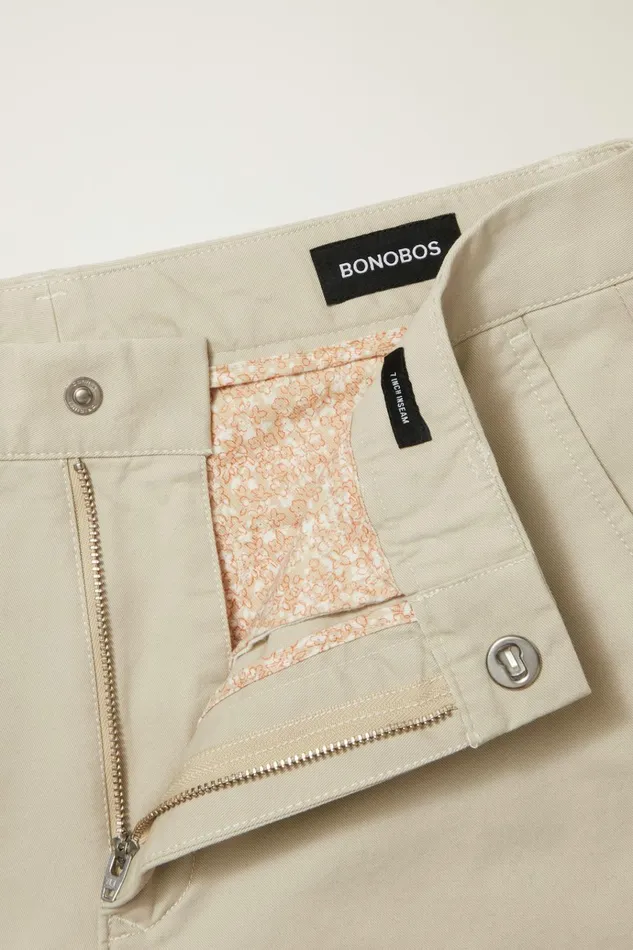 Men Chino Shorts Bonobos Stretch Washed Chino Shorts Wheat