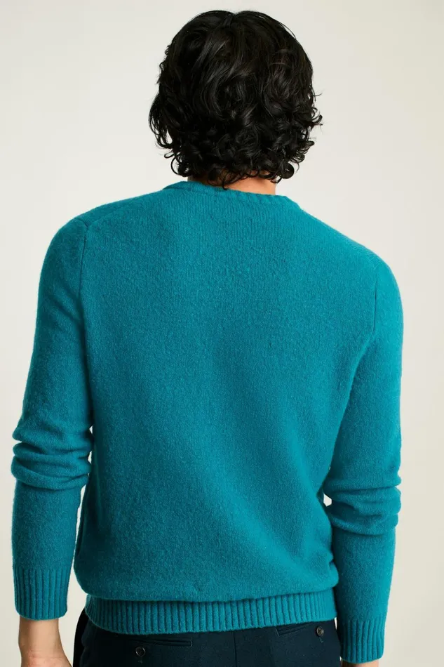 Men Crew and VNeck Sweaters Bonobos Boucle Crew Neck Sweater Blue Green