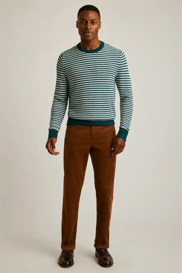 Men Crew and VNeck Sweaters Bonobos Midweight Stripe Stitch Crew Neck Sweater Blue Ice Yarn Dye Stripe Men Crew and VNeck Sweaters Bonobos Midweight Stripe Stitch Crew Neck Sweater Blue Ice Yarn Dye Stripe