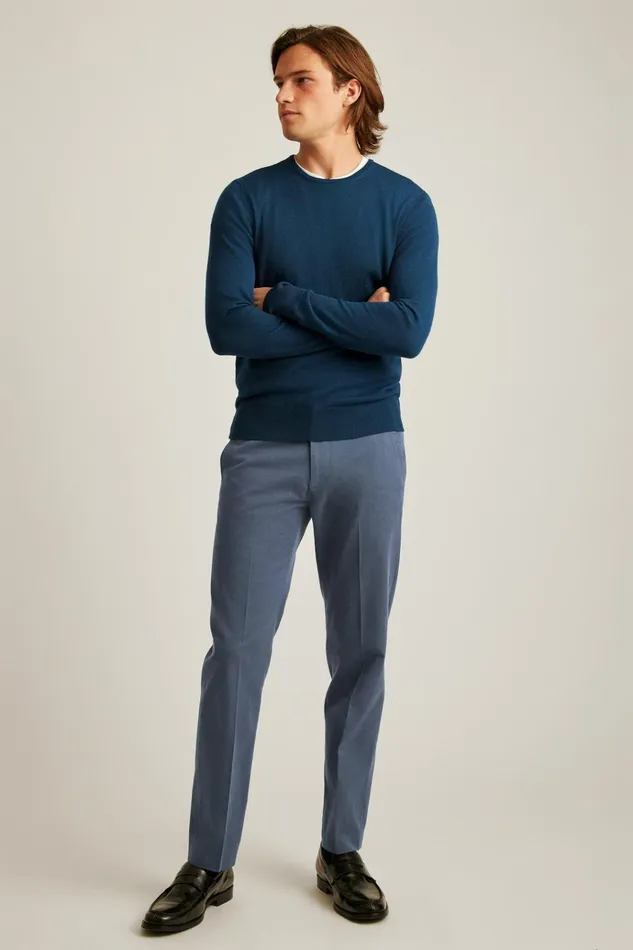 Men Crew and VNeck Sweaters Bonobos Washable Merino Crew Neck Sweater Navy Men Crew and VNeck Sweaters Bonobos Washable Merino Crew Neck Sweater Navy