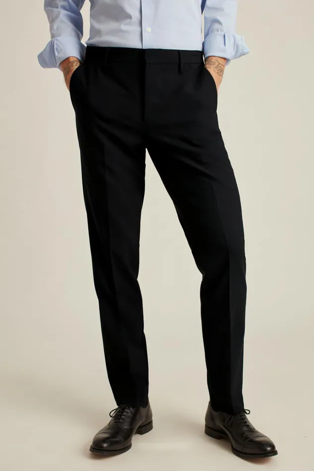 Men Dress Pants Bonobos Italian Stretch Wool Dress Pants Black