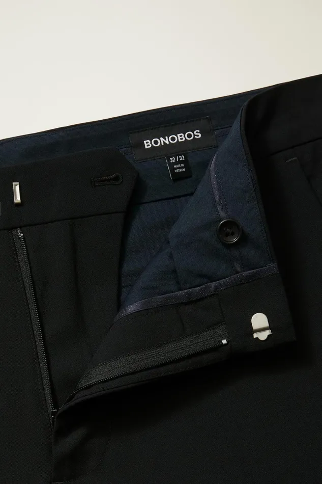 Men Dress Pants Bonobos Italian Stretch Wool Dress Pants Black