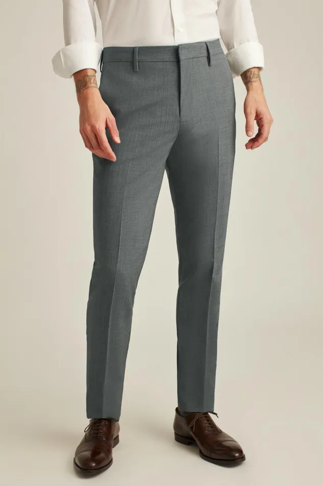 Men Dress Pants Bonobos Italian Stretch Wool Dress Pants Light Grey