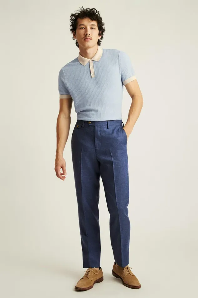 Men Dress Pants Bonobos Jetsetter Italian Linen Dress Pant Bright Navy
