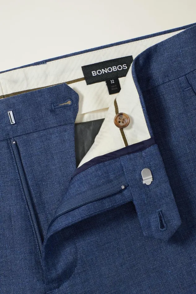 Men Dress Pants Bonobos Jetsetter Italian Linen Dress Pant Bright Navy