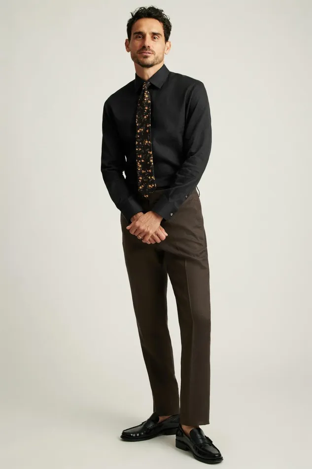 Men Dress Pants Bonobos Jetsetter Italian Linen Dress Pant Dark Brown