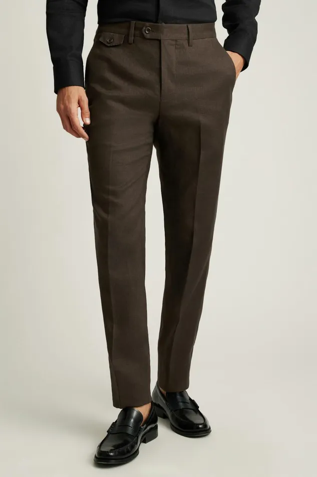 Men Dress Pants Bonobos Jetsetter Italian Linen Dress Pant Dark Brown