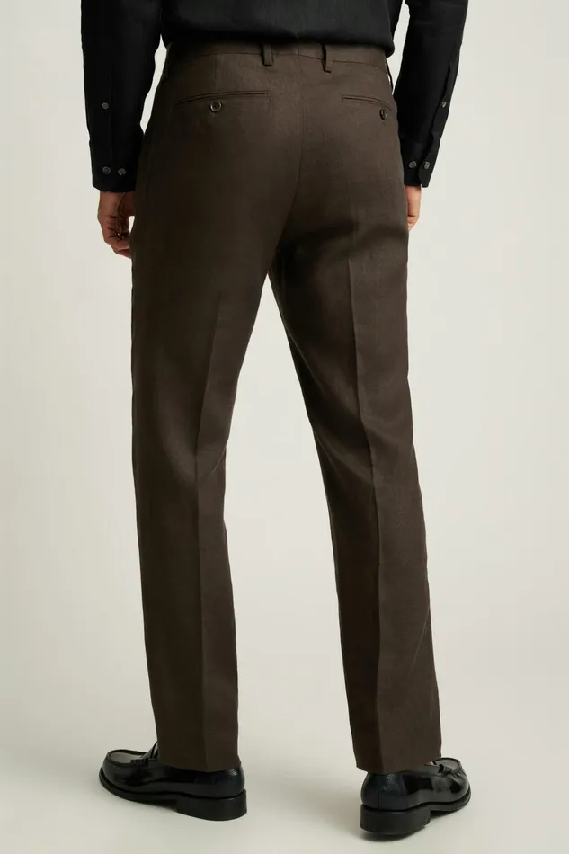 Men Dress Pants Bonobos Jetsetter Italian Linen Dress Pant Dark Brown
