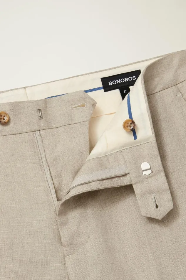 Men Dress Pants Bonobos Jetsetter Italian Linen Dress Pant Stone Beige