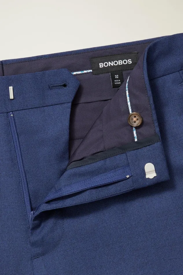 Men Dress Pants Bonobos Jetsetter Italian Wool Dress Pant Bright Navy Sharkskin