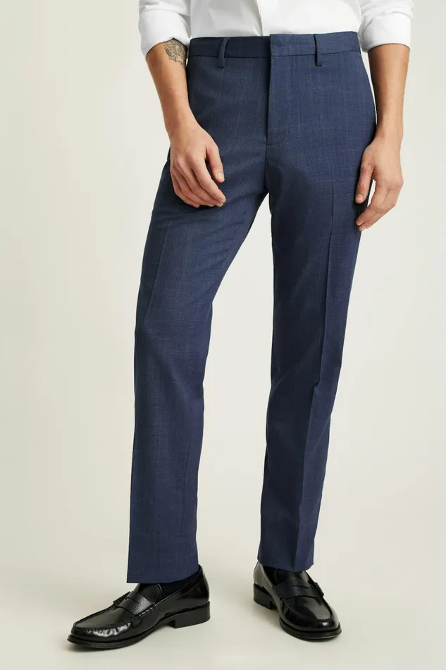 Men Dress Pants Bonobos Jetsetter Italian Wool Dress Pant Navy Glen Plaid