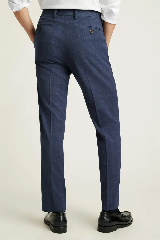 Men Dress Pants Bonobos Jetsetter Italian Wool Dress Pant Navy Glen Plaid