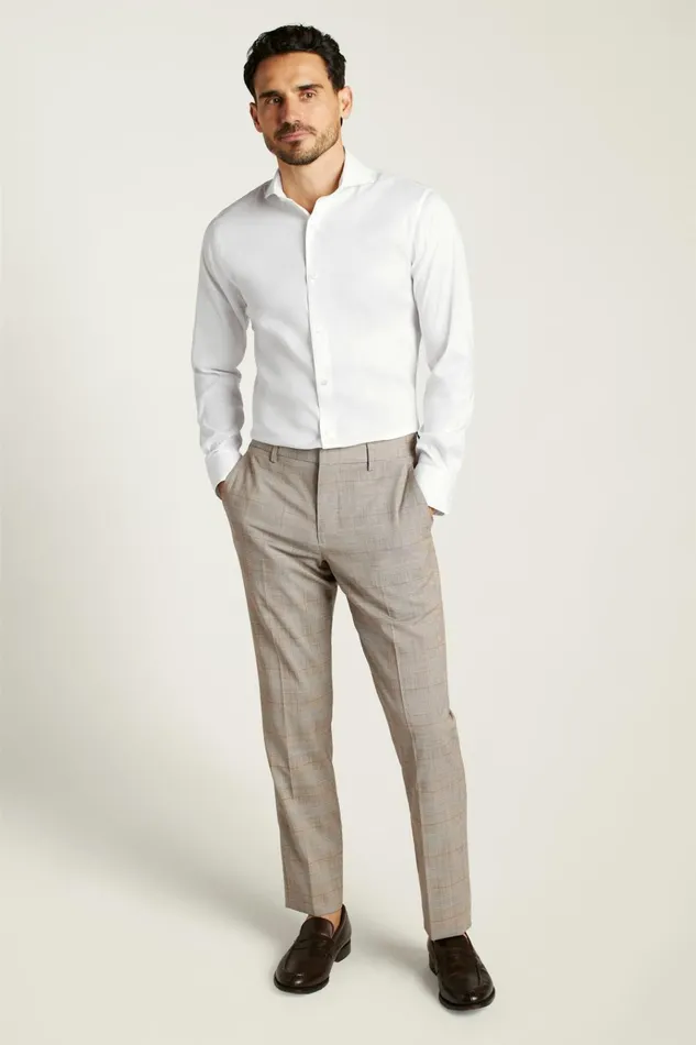 Men Dress Pants Bonobos Jetsetter Italian Wool Dress Pant Tan Plaid