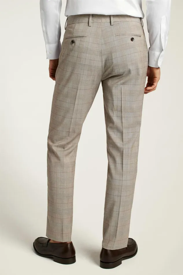 Men Dress Pants Bonobos Jetsetter Italian Wool Dress Pant Tan Plaid