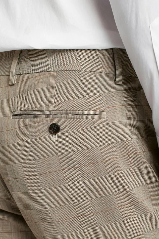Men Dress Pants Bonobos Jetsetter Italian Wool Dress Pant Tan Plaid