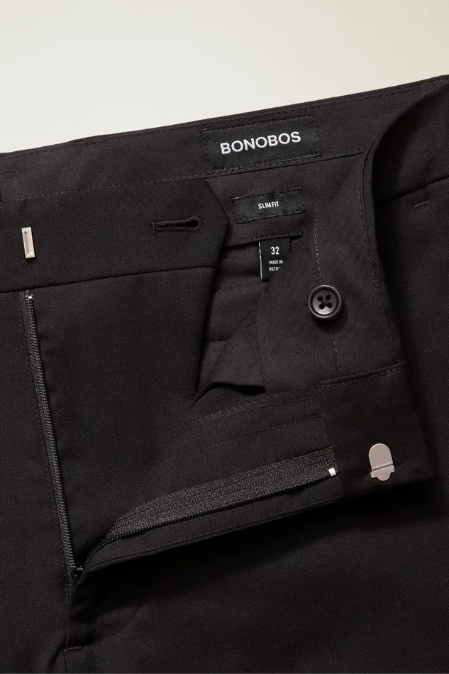 Men Dress Pants Bonobos Jetsetter Wool Dress Pant Black