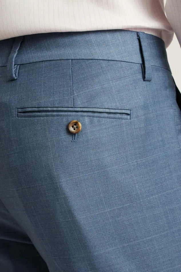 Men Dress Pants Bonobos Jetsetter Wool Dress Pant Blue White Deco Check