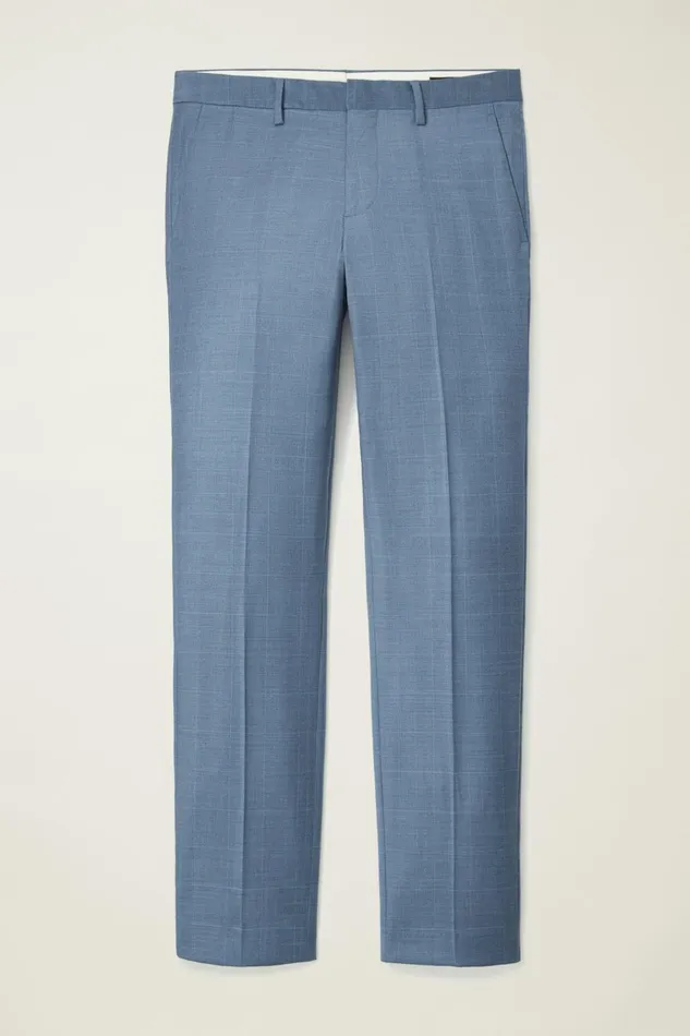 Men Dress Pants Bonobos Jetsetter Wool Dress Pant Blue White Deco Check