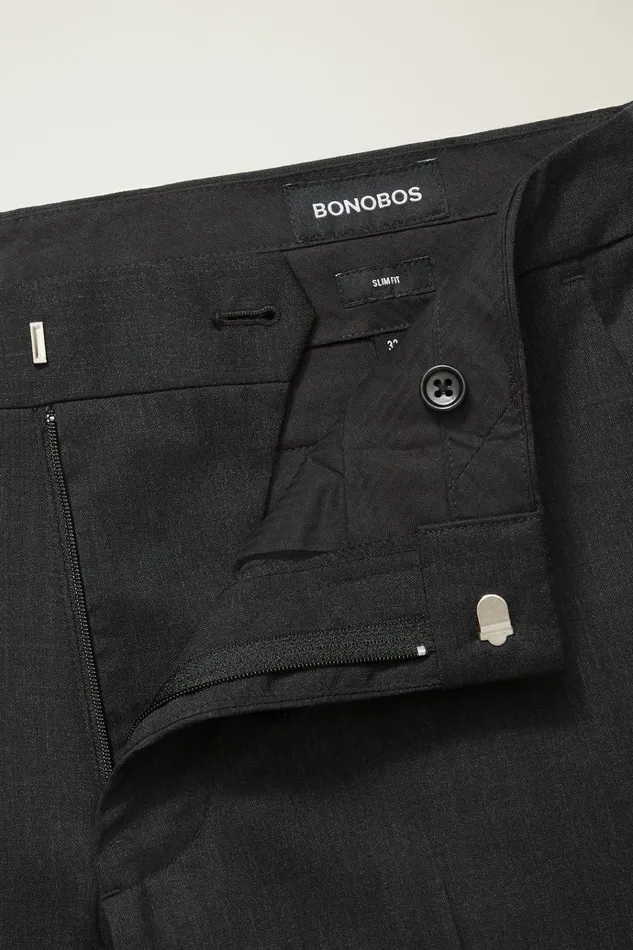 Men Dress Pants Bonobos Jetsetter Wool Dress Pant Charcoal