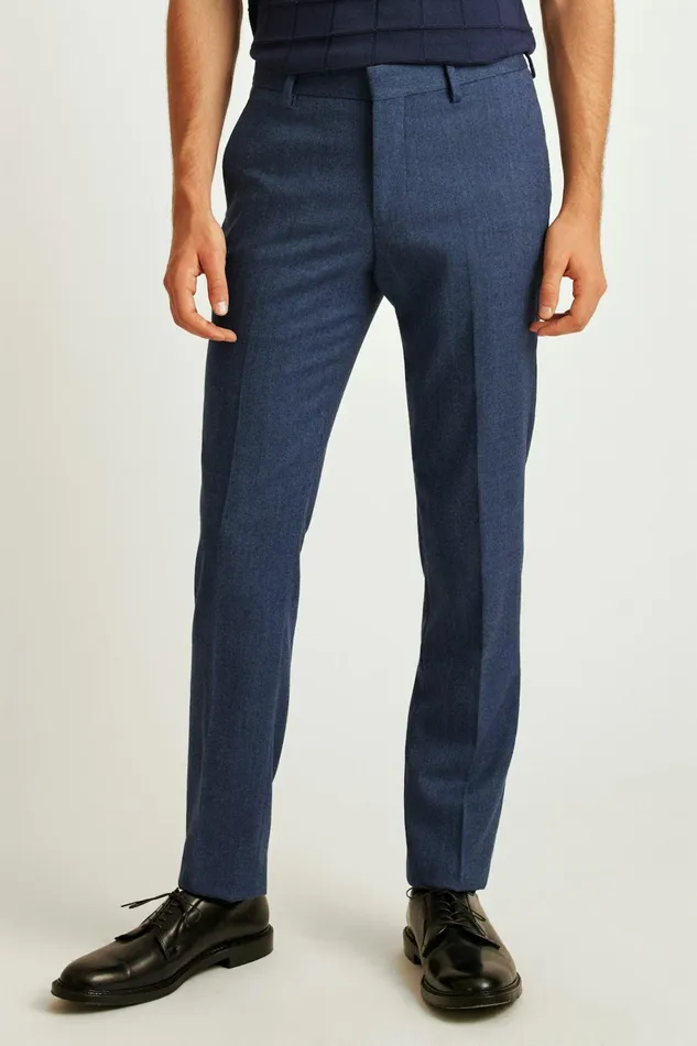 Men Dress Pants Bonobos Jetsetter Wool Dress Pant Dark Blue Herringbone