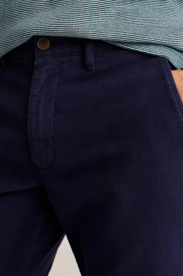 Men Dress Pants Bonobos Stretch Italian Moleskin Trouser Maritime Blue