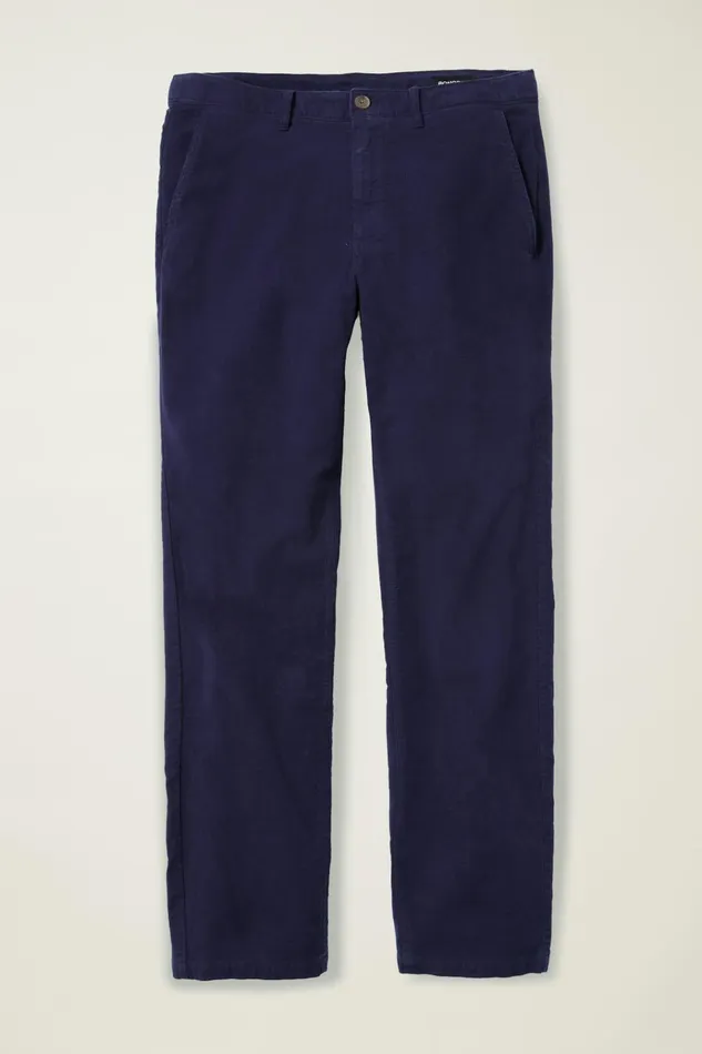 Men Dress Pants Bonobos Stretch Italian Moleskin Trouser Maritime Blue