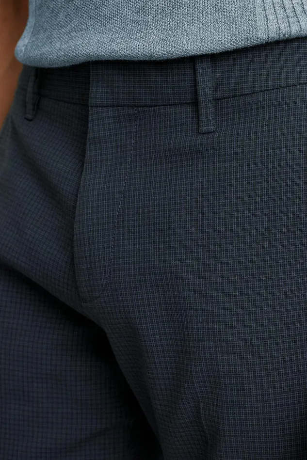 Men Dress Pants Bonobos Weekday Warrior Dress Pants Charcoal Micro Check