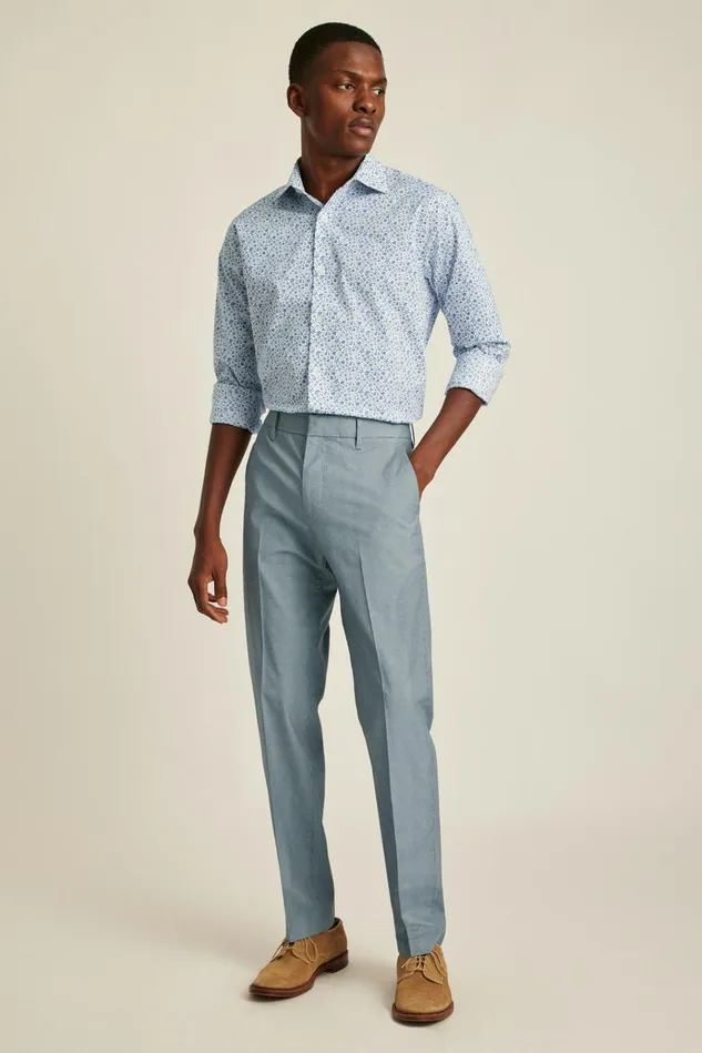 Men Dress Pants Bonobos Weekday Warrior Dress Pants Navy Blue Houndstooth
