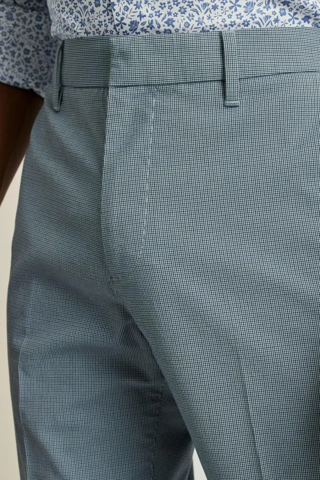 Men Dress Pants Bonobos Weekday Warrior Dress Pants Navy Blue Houndstooth