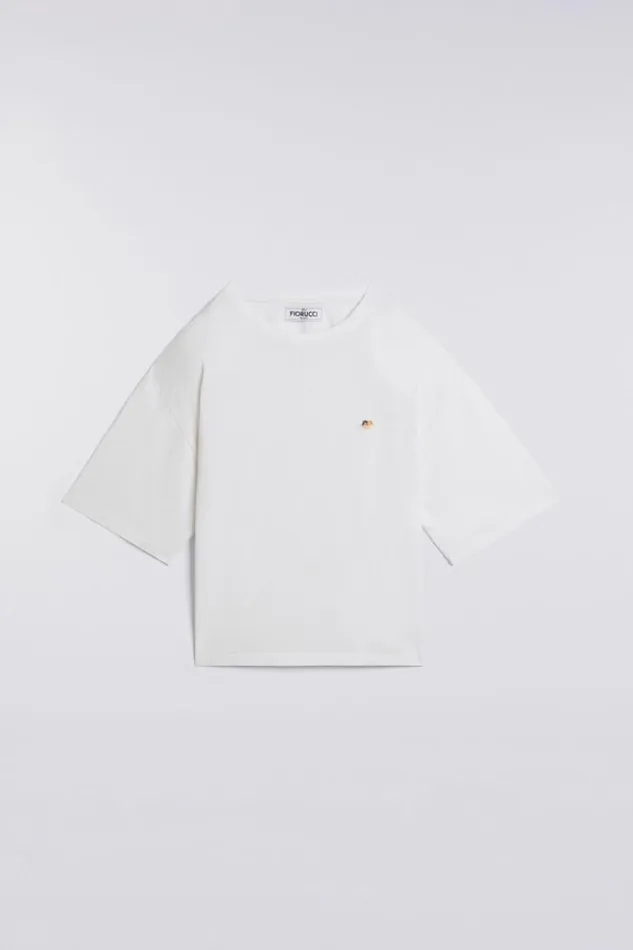 Men Fiorucci Angels Patch TShirt White White Men Fiorucci Angels Patch TShirt White White
