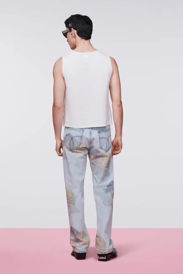 Men Fiorucci Angels Regular Fit Jeans Mid Blue Mid Blue Men Fiorucci Angels Regular Fit Jeans Mid Blue Mid Blue