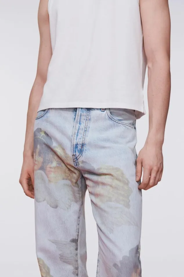 Men Fiorucci Angels Regular Fit Jeans Mid Blue Mid Blue Men Fiorucci Angels Regular Fit Jeans Mid Blue Mid Blue