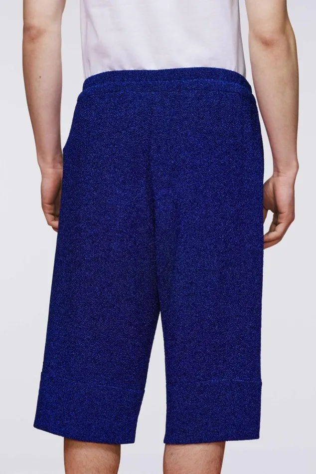 Men Fiorucci Bermuda Sparkly Shorts Blue Blue Men Fiorucci Bermuda Sparkly Shorts Blue Blue