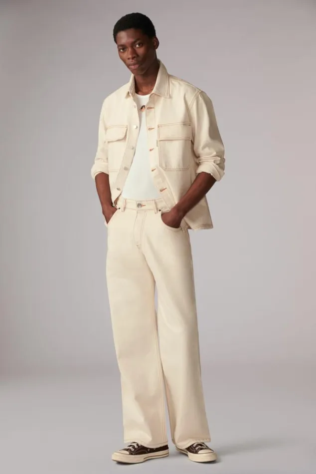 Men Fiorucci Carpenter Jeans Cream Cream