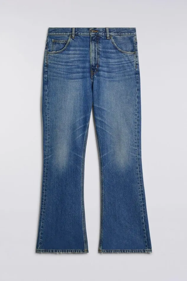 Men Fiorucci Flare Jeans Mid Blue Mid Blue Men Fiorucci Flare Jeans Mid Blue Mid Blue