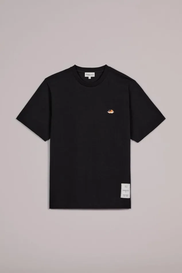 Men Fiorucci Icon Angels Plaque TShirt Black Black Men Fiorucci Icon Angels Plaque TShirt Black Black