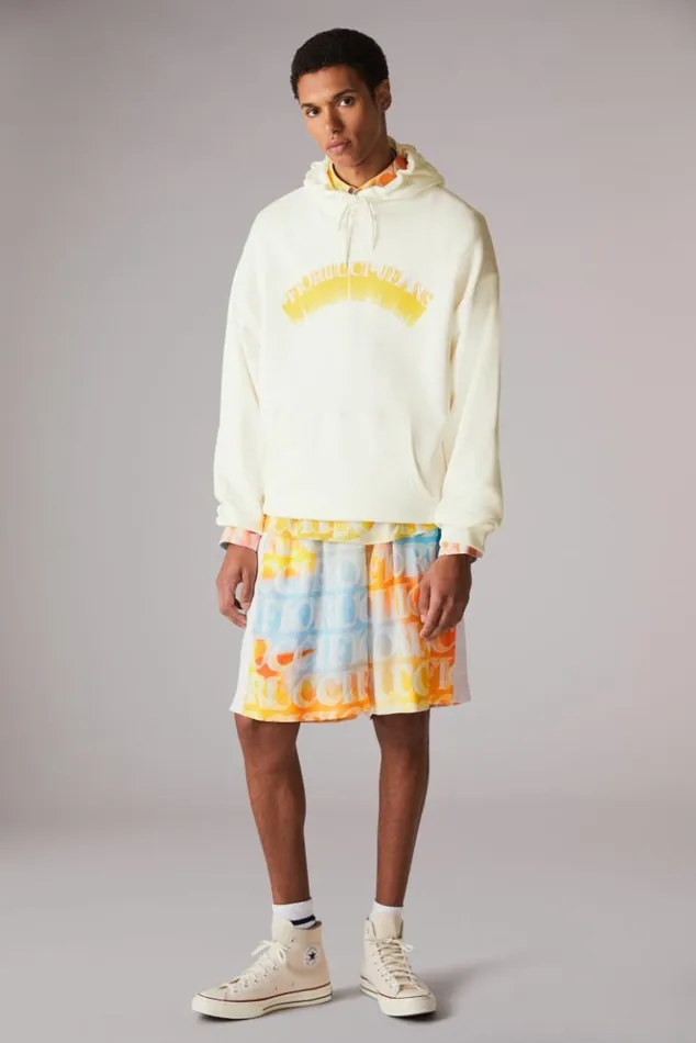 Men Fiorucci Jeans Logo Hoodie Off White Off White