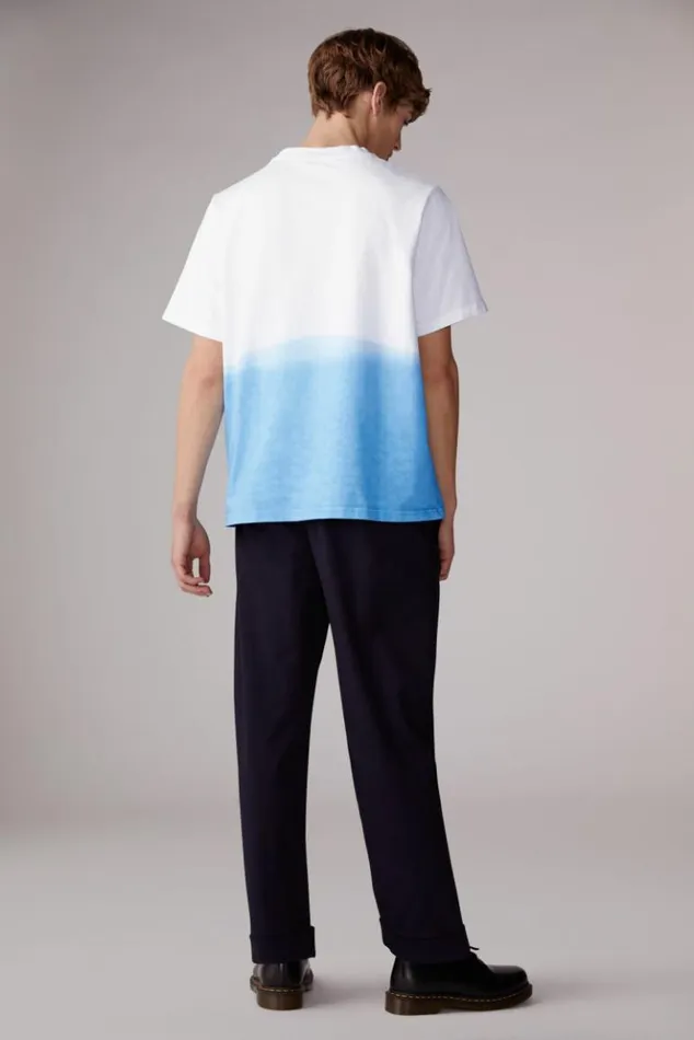 Men Fiorucci Liquid Logo Ombre Tshirt Blue Blue Men Fiorucci Liquid Logo Ombre Tshirt Blue Blue