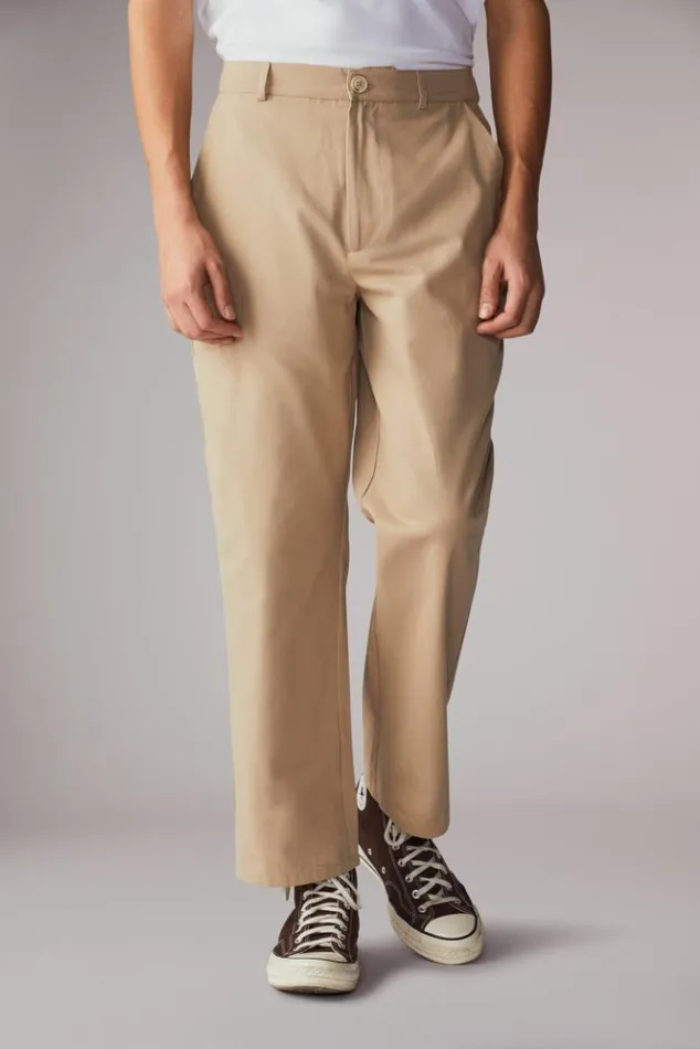 Men Fiorucci Logo Patch Trousers Brown Brown Men Fiorucci Logo Patch Trousers Brown Brown