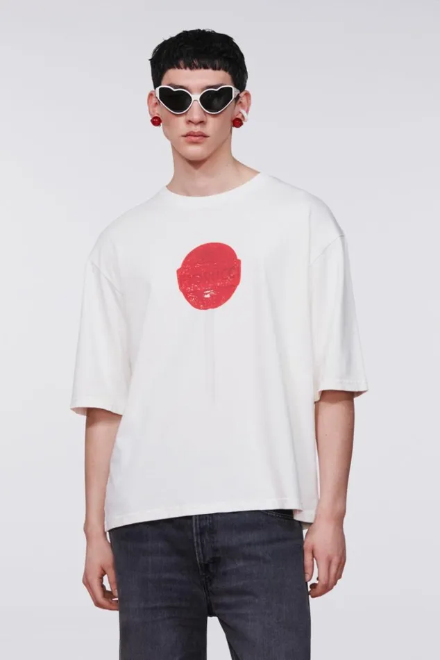 Men Fiorucci Lollipop Graphic TShirt White White Men Fiorucci Lollipop Graphic TShirt White White
