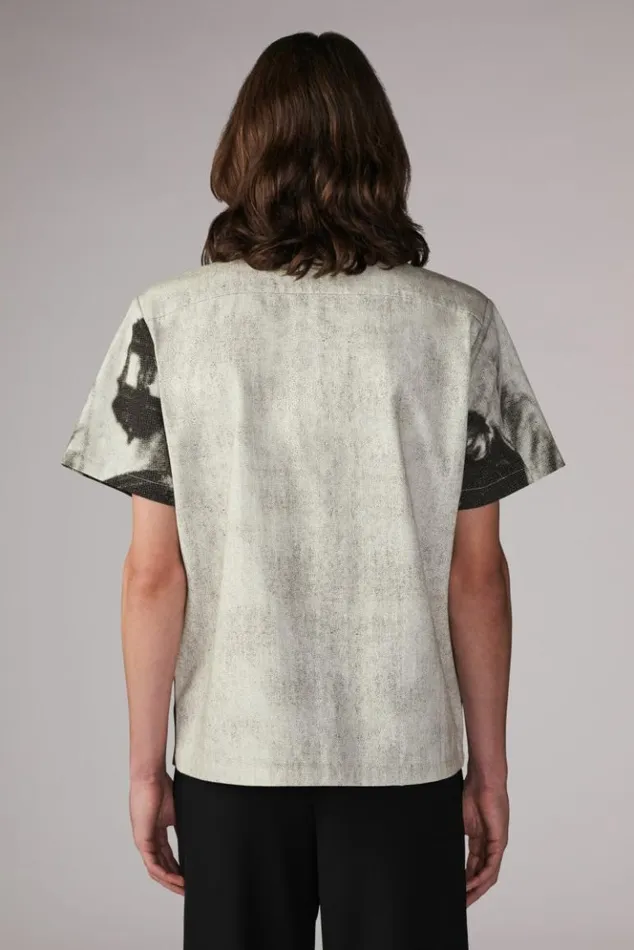 Men Fiorucci Massimo Bowling Shirt Grey Grey Men Fiorucci Massimo Bowling Shirt Grey Grey