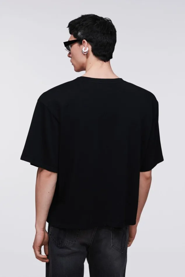 Men Fiorucci Mouth Graphic TShirt Black Black Men Fiorucci Mouth Graphic TShirt Black Black