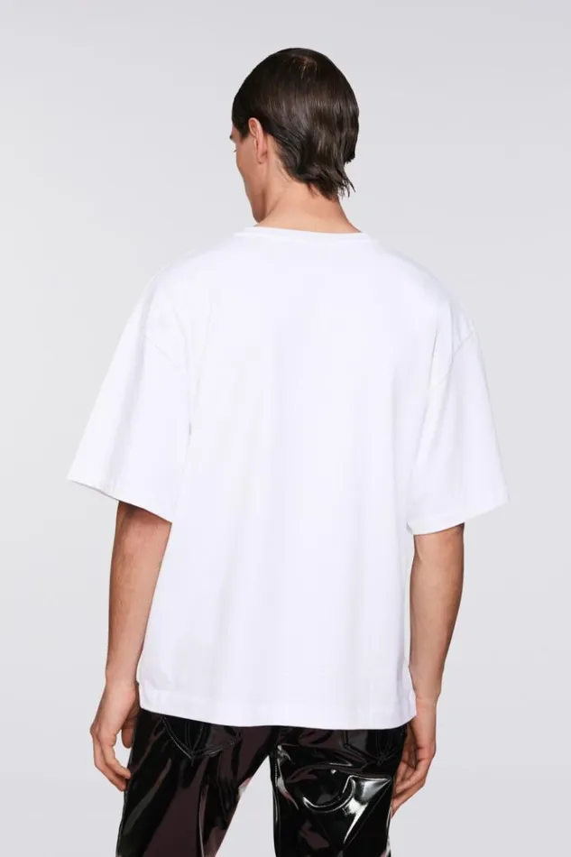 Men Fiorucci Mouth Graphic TShirt White White Men Fiorucci Mouth Graphic TShirt White White