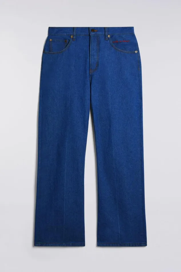 Men Fiorucci Patch Jeans Indigo Blue Indigo Blue Men Fiorucci Patch Jeans Indigo Blue Indigo Blue