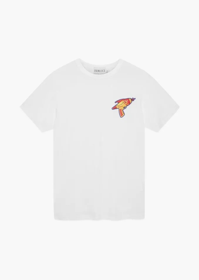 Men Fiorucci Ray Gun TShirt White White Men Fiorucci Ray Gun TShirt White White