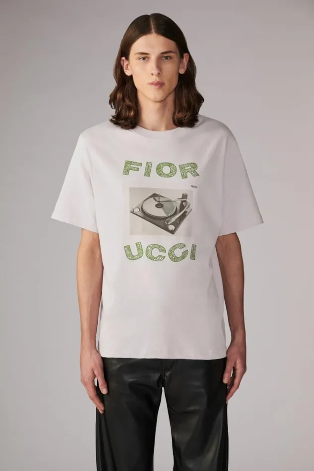 Men Fiorucci Record Player TShirt Lavender Lavender Men Fiorucci Record Player TShirt Lavender Lavender