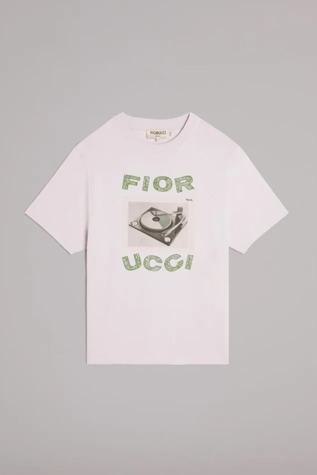 Men Fiorucci Record Player TShirt Lavender Lavender Men Fiorucci Record Player TShirt Lavender Lavender